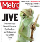 Metro Newspaper Cover:	May 16, 2012