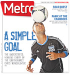 Metro Newspaper Cover:
	July 25, 2012