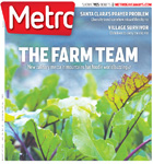 Metro Newspaper Cover:
	August 1, 2012