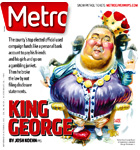 Metro Newspaper Cover:
	September 26, 2012