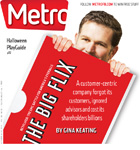 Metro Newspaper Cover:
	October 24, 2012