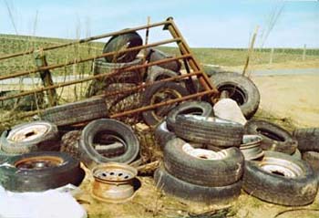 tire dumping
