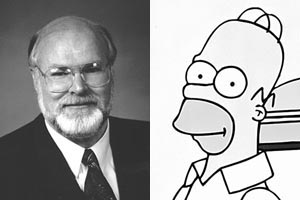 Jim Beall and Homer Simpson